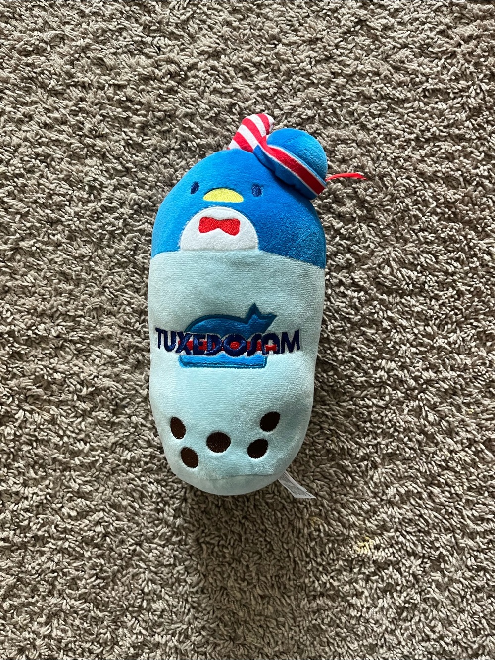 Sanrio Tuxedo Sam Boba Tea Plush 15” Hello Kitty & Friends